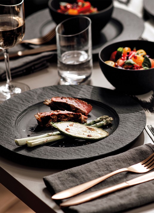 Villeroy & Boch Manufacture Rock dinerbord 27 cm - detail 3 donkergrijs
