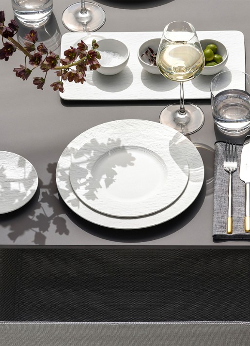 Villeroy & Boch Manufacture Rock dinerbord 27 cm - detail 3 gebroken wit