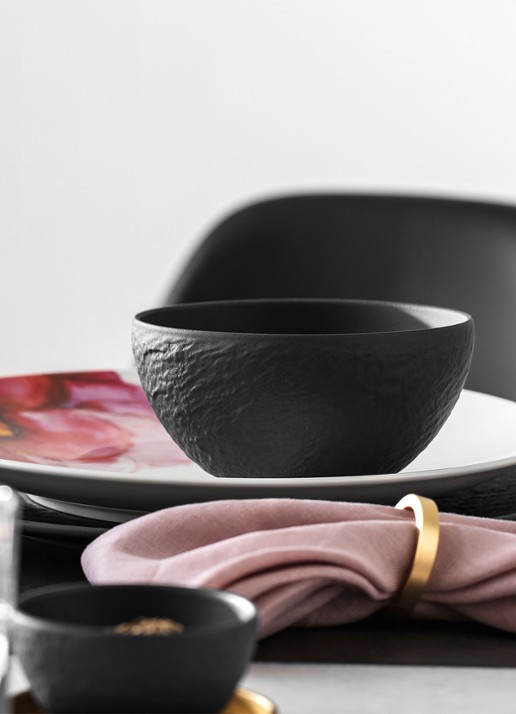 Villeroy & Boch Manufacture Rock kom 14 cm - detail 2 donkergrijs