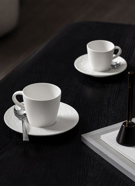 Villeroy & Boch Manufacture Rock kopje 22 cl - achterkant gebroken wit