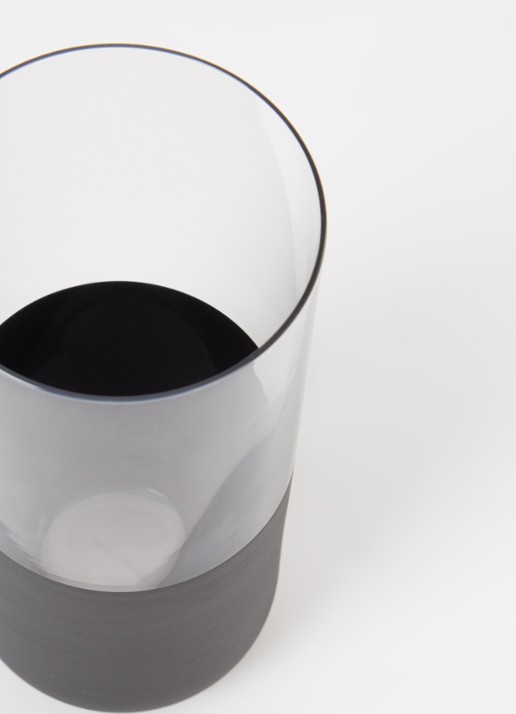 Villeroy & Boch Manufacture Rock longdrinkglas 40 cl set van 4 - voorkant 2 zwart