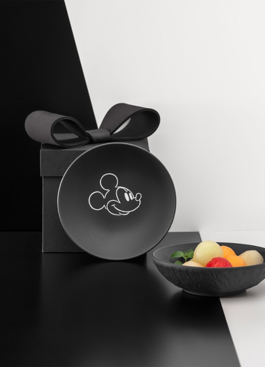 Villeroy & Boch Manufacture Rock - Mickey Mouse dessertschaaltje 13 cm - detail 2 zwart