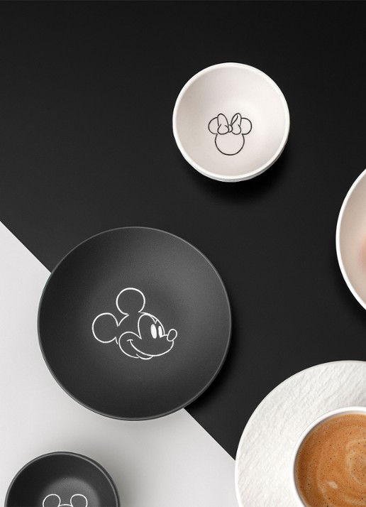 Villeroy & Boch Manufacture Rock - Mickey Mouse dessertschaaltje 13 cm - detail 3 zwart