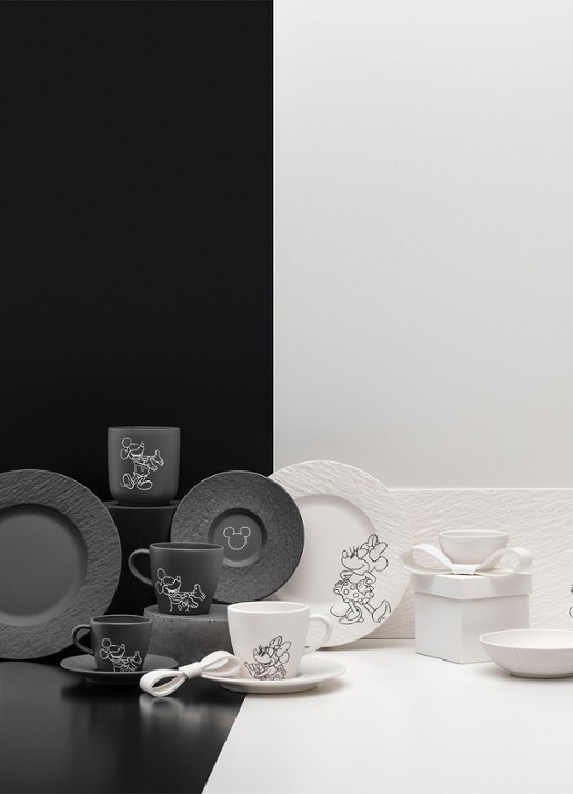Villeroy & Boch Manufacture Rock - Mickey Mouse espressokopje - detail 4 zwart