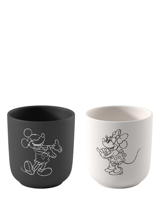 Villeroy & Boch Manufacture Rock - Mickey Mouse koffiebeker set van 2