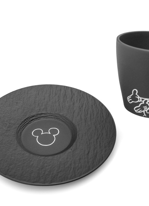Villeroy & Boch Manufacture Rock - Mickey Mouse schotel 15,5 cm - detail 4 zwart