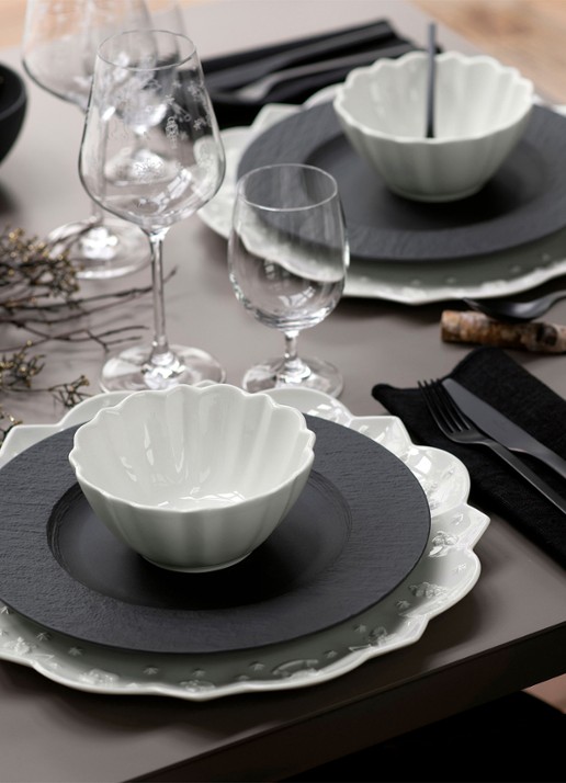 Villeroy & Boch Manufacture Rock ontbijtbord 22 cm - voorkant 5 antraciet