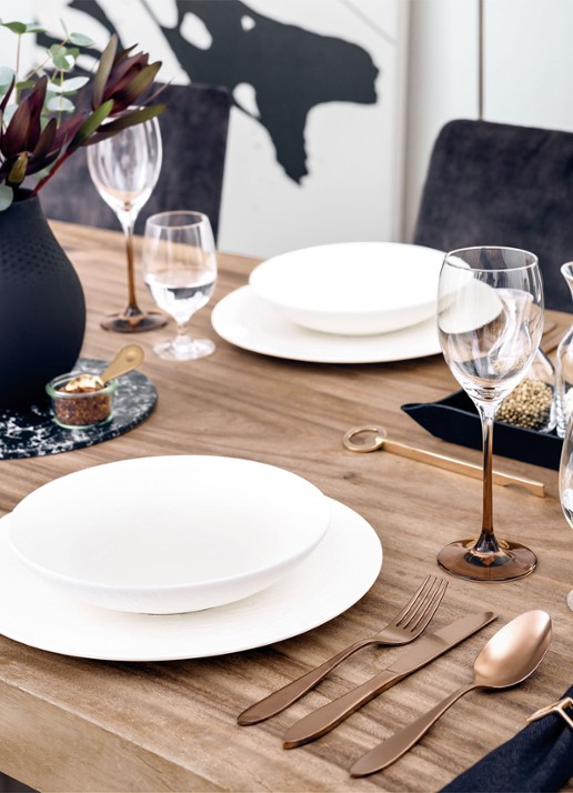 Villeroy & Boch Manufacture Rock saladeschaal 23,5 cm - achterkant 5 gebroken wit