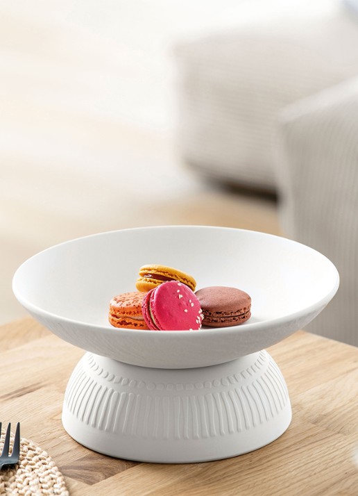 Villeroy & Boch Manufacture Rock saladeschaal 23,5 cm - detail gebroken wit