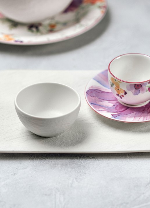 Villeroy & Boch Manufacture Rock serveerschaal 27,5 x 16,5 cm  - achterkant 2 gebroken wit