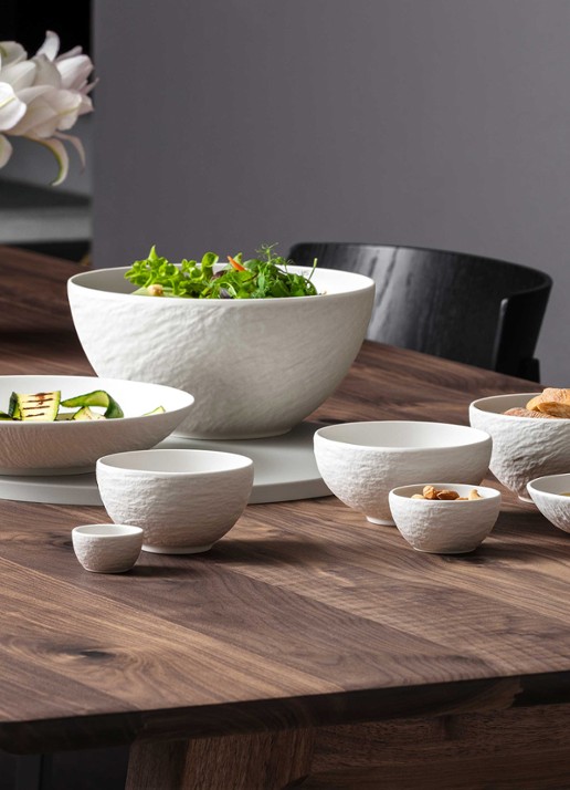 Villeroy & Boch Manufacture saladeschaal  - detail 3 gebroken wit