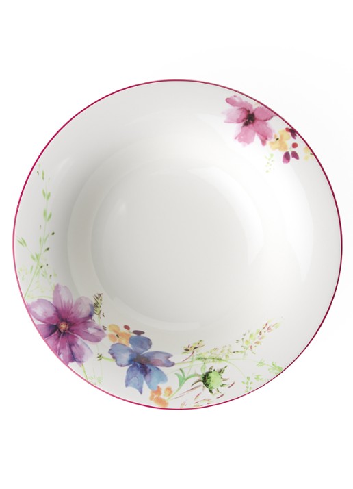 Villeroy & Boch Mariefleur diep bord 23 cm - voorkant 2 gebroken wit