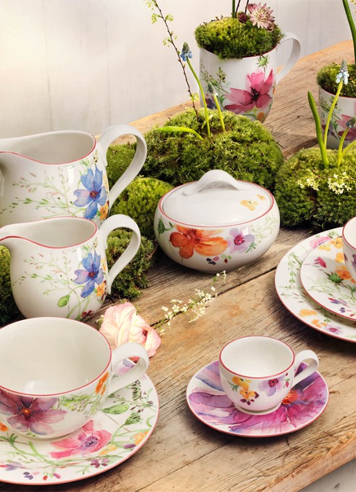 Villeroy & Boch Mariefleur suikerpot - detail 5 gebroken wit