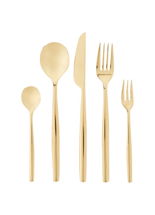 Villeroy & Boch MetroChic bestekset 30-delig - voorkant goud