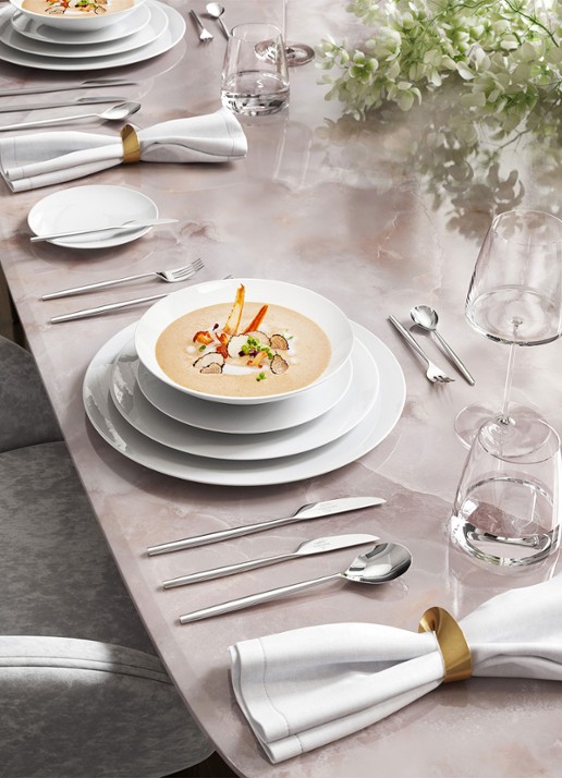 Villeroy & Boch MetroChic ontbijtbord 22 cm - achterkant 5 gebroken wit