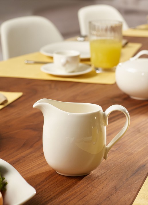 Villeroy & Boch New Cottage Basic melkkan 0,3 liter - voorkant 2 gebroken wit