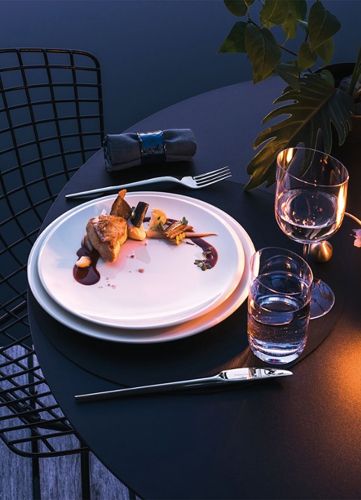 Villeroy & Boch NewMoon dinerbord 27,5 cm - detail 2 gebroken wit