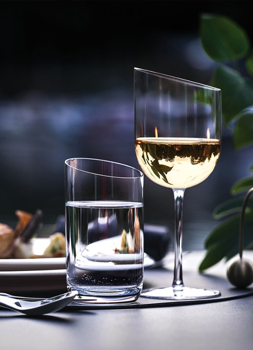 Villeroy & Boch NewMoon drinkglas 26 cl set van 4 - detail 4 transparant