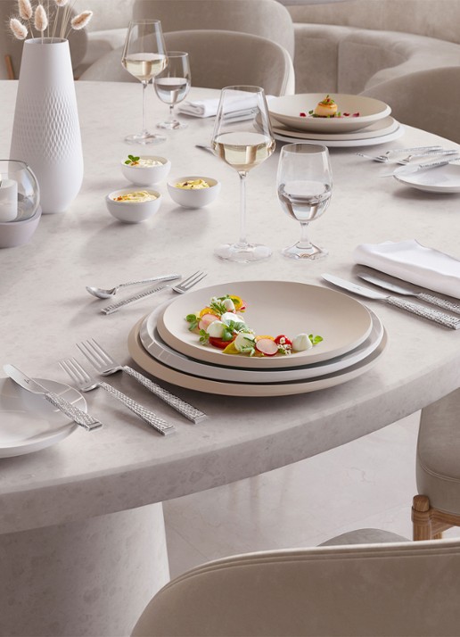 Villeroy & Boch NewMoon gebaksbordje 16 cm - achterkant 5 creme