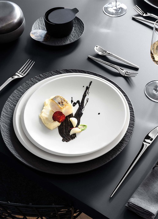Villeroy & Boch NewMoon ontbijtbord 24 cm - detail 5 gebroken wit