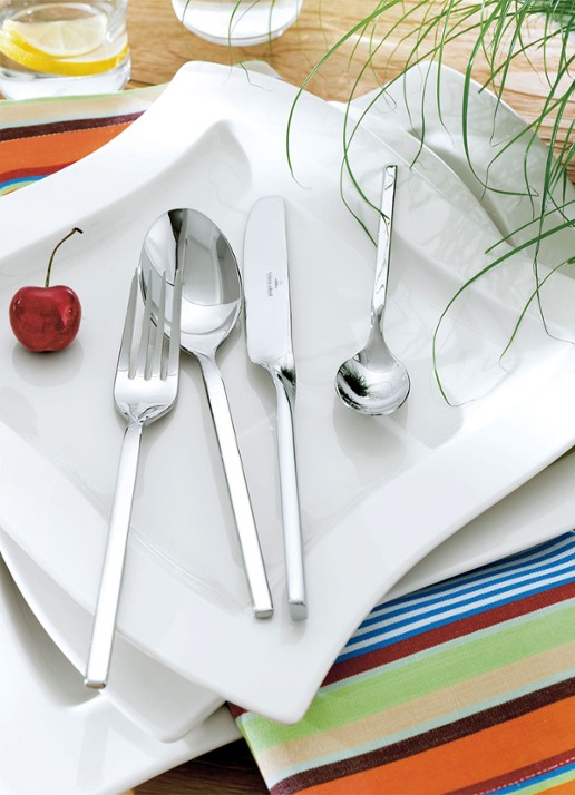 Villeroy & Boch NewWave bestekset 70-delig - voorkant 2 roestvrijstaal