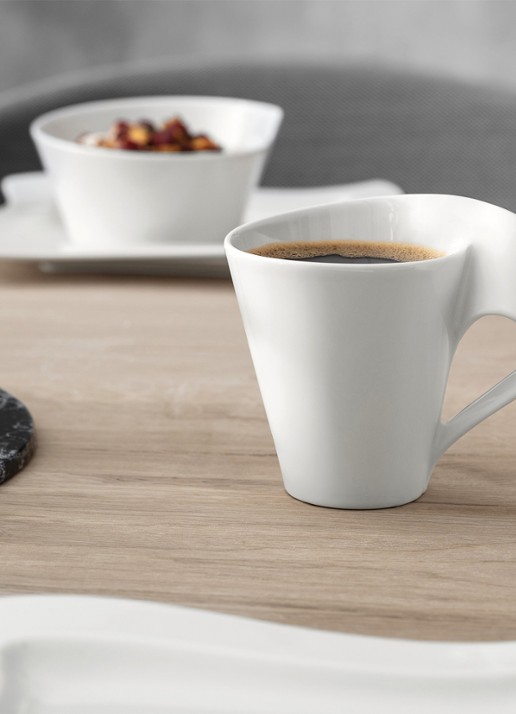 Villeroy & Boch NewWave Caffè mok 35 cl - achterkant gebroken wit