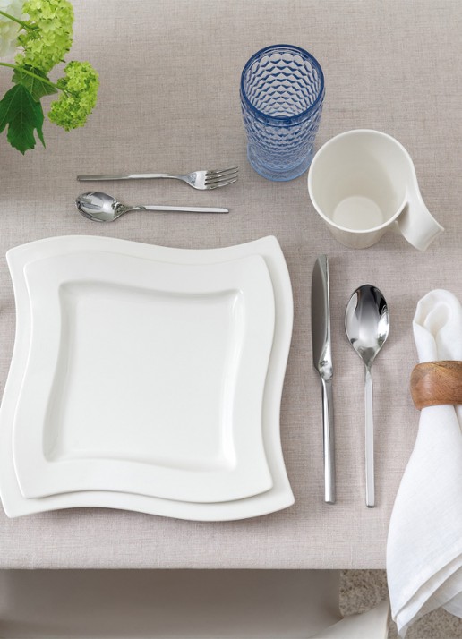 Villeroy & Boch NewWave dinerbord 27 cm - detail 5 gebroken wit