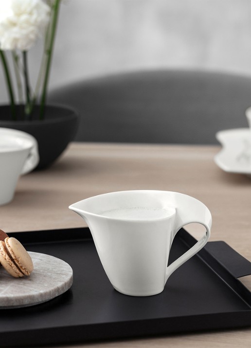 Villeroy & Boch NewWave melkkan 0,2 liter - achterkant gebroken wit