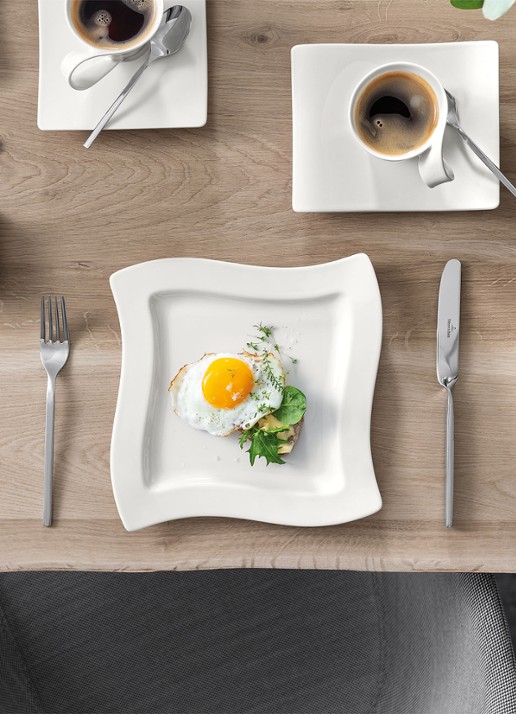 Villeroy & Boch NewWave ontbijtbord 20 cm - achterkant wit