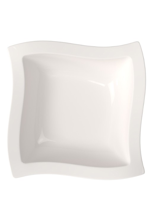 Villeroy & Boch NewWave saladeschaal 32 cm - voorkant 3 gebroken wit
