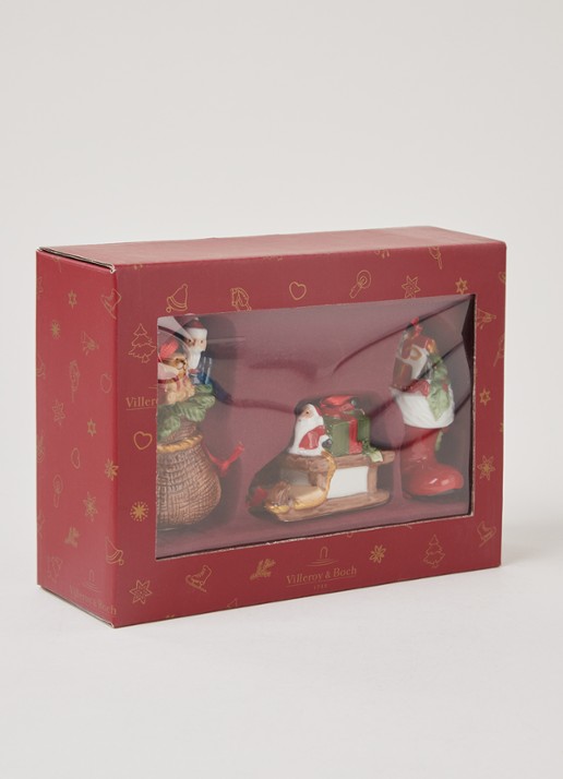 Villeroy & Boch Nostalgic kersthanger set van 3 - voorkant 2 steenrood