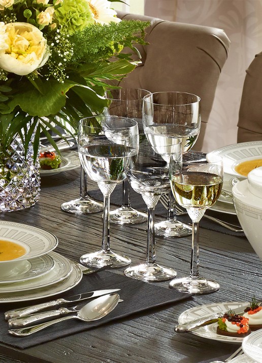 Villeroy & Boch Octavie witte wijnglas 23 cl - achterkant 4 transparant
