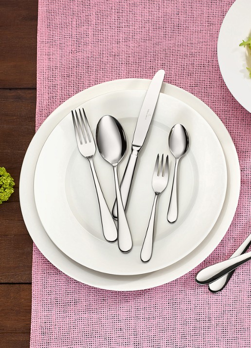Villeroy & Boch Oscar bestekset 30-delig - voorkant 2 zilver
