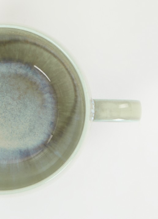Villeroy & Boch Perlemor Alga kopje 19 cl - voorkant 2 lindegroen
