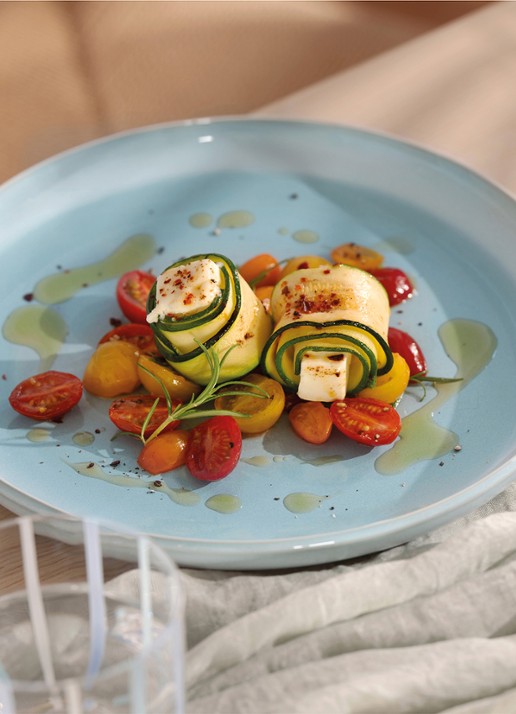 Villeroy & Boch Perlemor dinerbord 27 cm - achterkant aquablauw