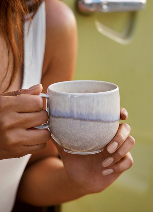Villeroy & Boch Perlemor Sand kopje 19 cl - voorkant 2 donkerbeige