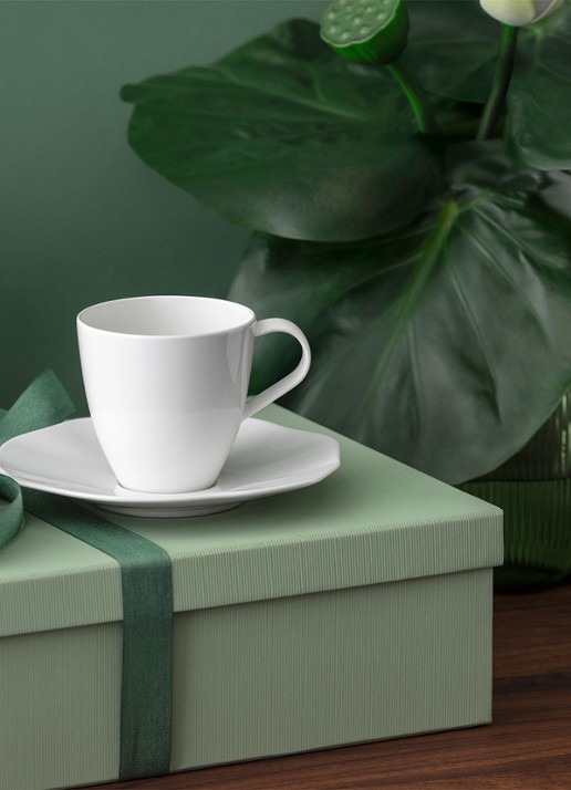 Villeroy & Boch Pura koffiekopje - voorkant 3 wit