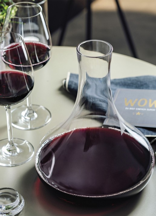 Villeroy & Boch Purismo decanteerkaraf  rode wijn 1 liter - achterkant transparant