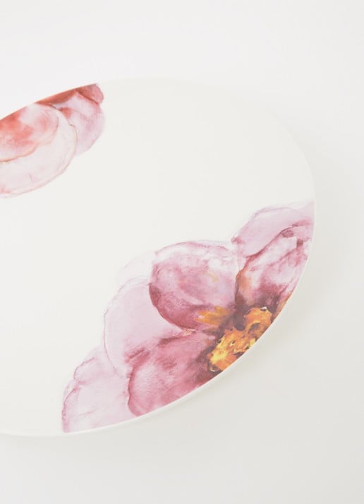 Villeroy & Boch Rose Garden onderbord 32 cm - detail oudroze