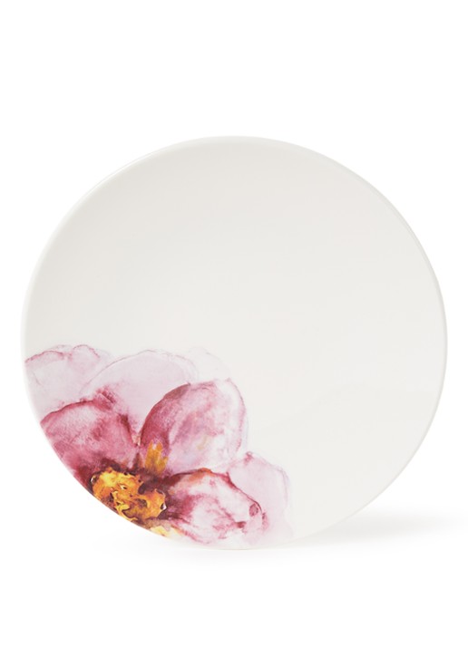 Villeroy & Boch Rose Garden ontbijtbord 21 cm - voorkant oudroze