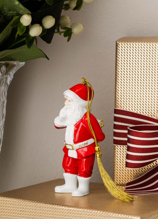Villeroy & Boch Santa 2026 kersthanger 11 cm - detail 4 rood