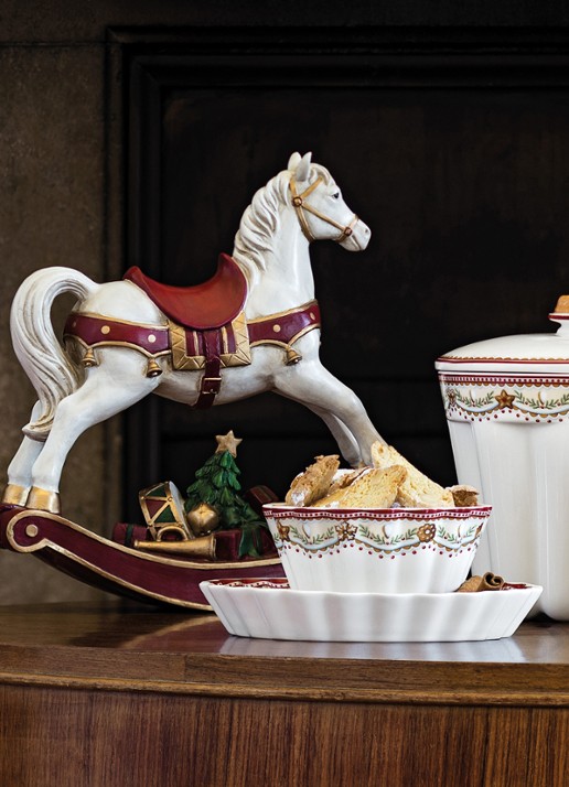 Villeroy & Boch Schaukelpferd XL 32,8x10,8x32, - voorkant 4 rood