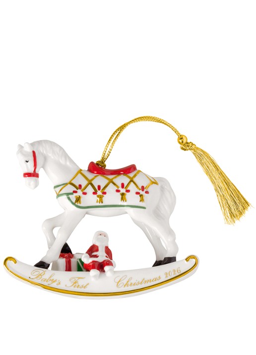 Villeroy & Boch Schommelpaard 2026 kersthanger 8,9 cm