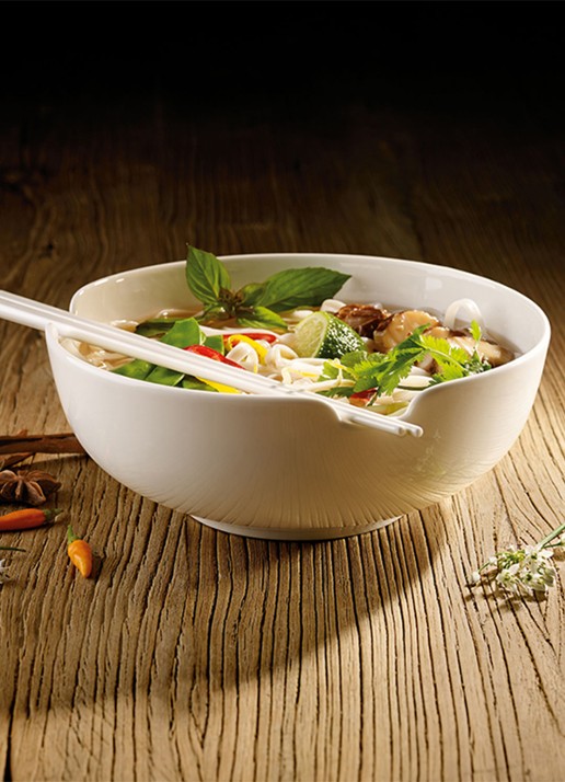 Villeroy & Boch Soup Passion soepterrine 20,5 cm - voorkant 3 gebroken wit