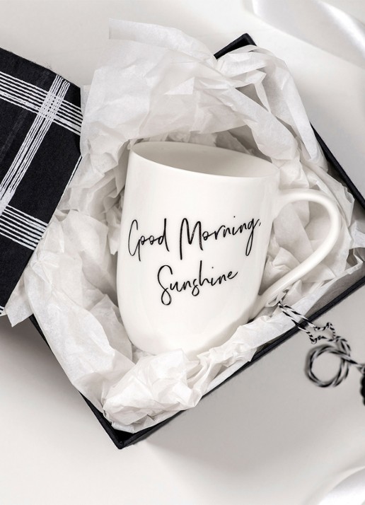 Villeroy & Boch Statement Good Morning Sunshine kopje 34 cl - achterkant 4 gebroken wit