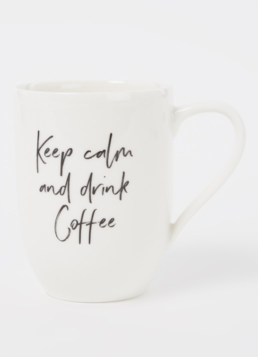Villeroy & Boch Statement Keep Calm And Drink Coffee kopje 34 cl