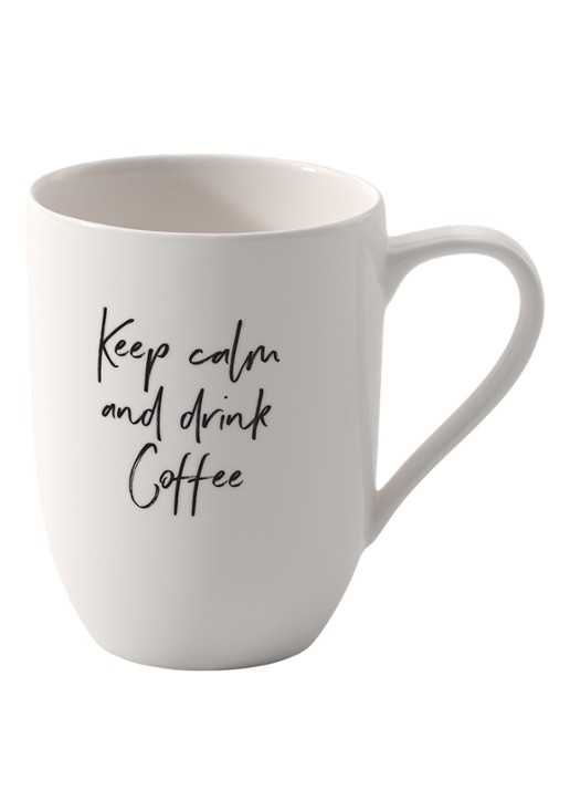Villeroy & Boch Statement Keep Calm And Drink Coffee kopje 34 cl