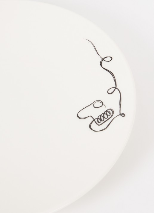 Villeroy & Boch Statement Lines ontbijtbord 21 cm - detail wit
