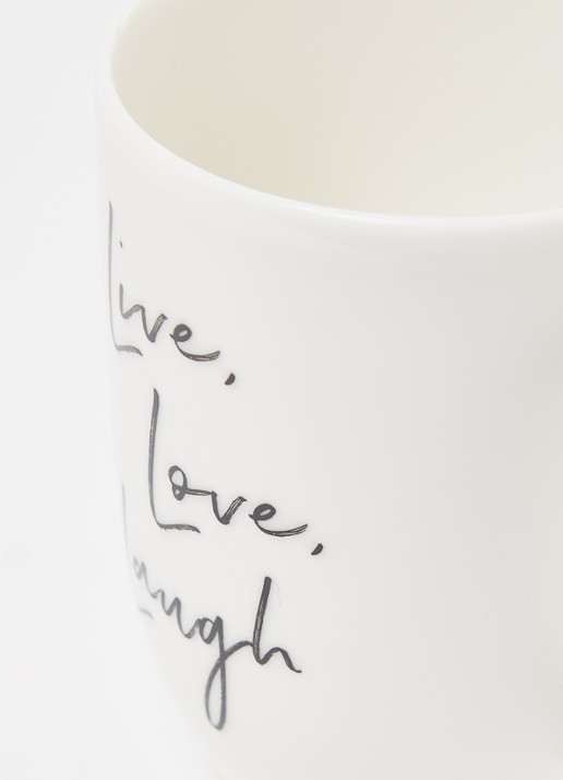 Villeroy & Boch Statement Live, Love, Laugh kopje 34 cl - detail 4 gebroken wit