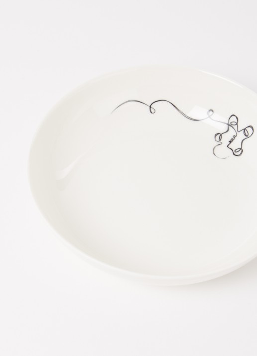 Villeroy & Boch Statement XMAS ontbijtbord 18,5 cm - voorkant 2 gebroken wit